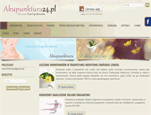 Tablet Screenshot of akupunktura24.pl